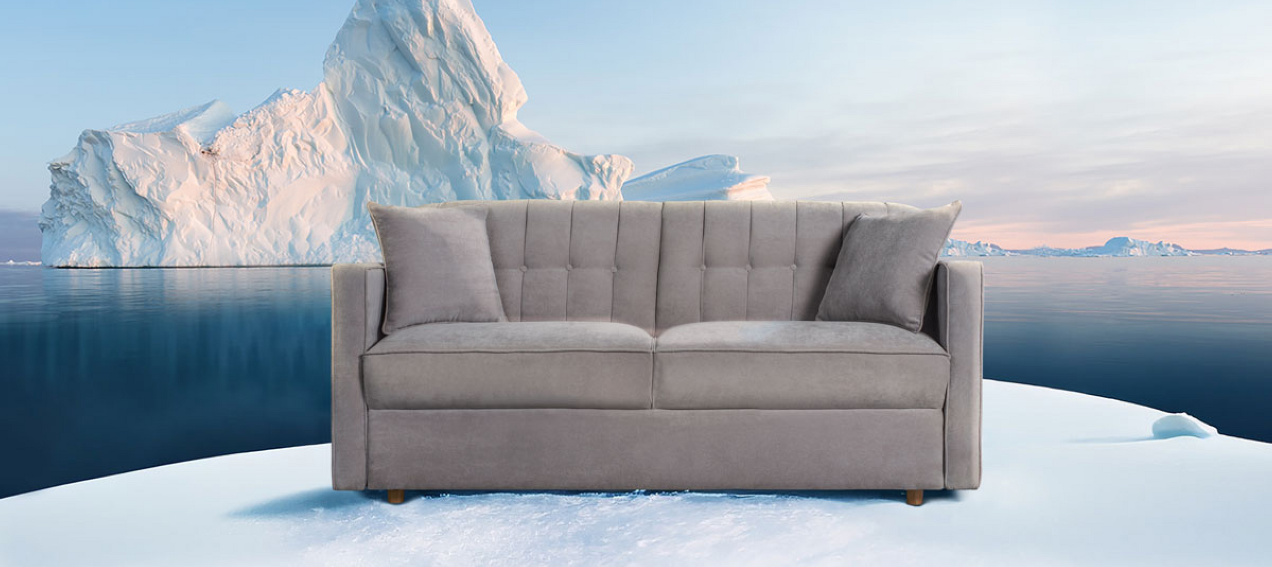 Gray Two-seated Sofa from makora brand